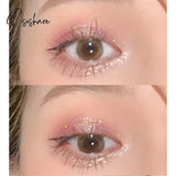 Seven-Colors Shimmer Pink Brown Color Eyeshadow Palette Waterproof Matte Glitter Earth Eye Shadow