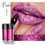 Sexy Matte Lipstick Metallic Lip Gloss Diamond Waterproof Liquid Lipgloss Makeup Lipstick Long