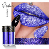 Sexy Matte Lipstick Metallic Lip Gloss Diamond Waterproof Liquid Lipgloss Makeup Lipstick Long