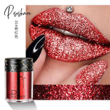 Sexy Matte Lipstick Metallic Lip Gloss Diamond Waterproof Liquid Lipgloss Makeup Lipstick Long