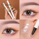 Shimmer Highlighter Pencil Smooth Long Lasting Waterproof Diamond Champagne Gold Pink Brighten Eye