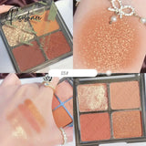 Shimmer Pearlescent Eyeshadow Palette Long-Lasting Waterproof Glitter For Eyes Korean Makeup