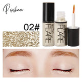 Shiny Liquid Eyeliner Long Lasting Makeup Pigment Eye Liner Cosmetics For Women Silver Rose Gold