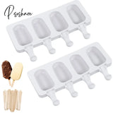 Silicone Ice Cream Mold Diy Chocolate Dessert Popsicle Moulds Tray Cube Maker Homemade Tools Summer