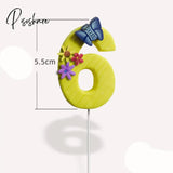 Soft Clay Number Balloon Cake Birthday Topper 1St Party Decorations Kids Baby Shower Girl Happy