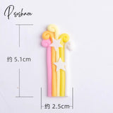 Soft Clay Number Balloon Cake Birthday Topper 1St Party Decorations Kids Baby Shower Girl Happy 3