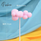 Soft Clay Number Balloon Cake Birthday Topper 1St Party Decorations Kids Baby Shower Girl Happy