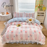 Soft Lace Bedspreads for Double Bed, Comfortable Duvet Cover, Quality Quilt Cover, Pillowcase for Bedroom, Home