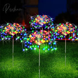 Solar Led Firework Fairy Lights Outdoor Garden Decoration Lawn Pathway For Patio Yard Party