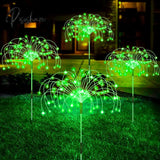 Solar Led Firework Fairy Lights Outdoor Garden Decoration Lawn Pathway For Patio Yard Party