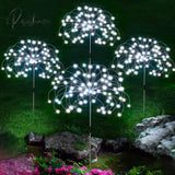 Solar Led Firework Fairy Lights Outdoor Garden Decoration Lawn Pathway For Patio Yard Party