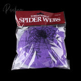 Spider Webs Halloween Decorations With Fake Spiders White Stretch Cobweb For Outdoor And Indoor