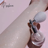 Spray Brightening Glitter Powder High Gloss Body Face Sequins Glow Decoration Loose Makeup Pink