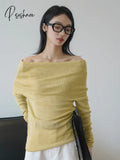 Spring And Autumn Women’s Casual Solid Color Slim Fit Sweater