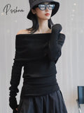Spring And Autumn Women’s Casual Solid Color Slim Fit Sweater