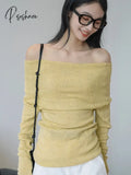 Spring And Autumn Women’s Casual Solid Color Slim Fit Sweater