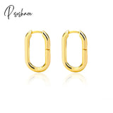 Stainless Steel Hook Earrings For Women Pin Minimalist Chic Baroque Style Elegant Female Jewelry