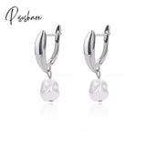 Stainless Steel Hook Earrings For Women Pin Minimalist Chic Baroque Style Elegant Female Jewelry