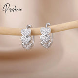 Stainless Steel Hook Earrings For Women Pin Minimalist Chic Baroque Style Elegant Female Jewelry