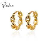 Stainless Steel Hook Earrings For Women Pin Minimalist Chic Baroque Style Elegant Female Jewelry