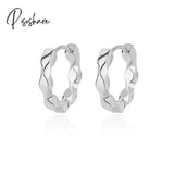 Stainless Steel Hook Earrings For Women Pin Minimalist Chic Baroque Style Elegant Female Jewelry