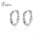 Stainless Steel Hook Earrings For Women Pin Minimalist Chic Baroque Style Elegant Female Jewelry