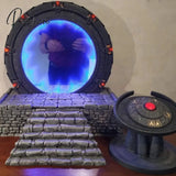 Stargate Nightlight Creative Stereo Led 3D Decoration With Light Mirror Sculpture Model Toy Prop