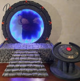 Stargate Nightlight Creative Stereo Led 3D Decoration With Light Mirror Sculpture Model Toy Prop