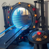 Stargate Nightlight Creative Stereo Led 3d Nightlight Decoration With Light Mirror Sculpture Model Toy Prop