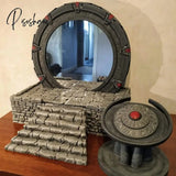 Stargate Nightlight Creative Stereo Led 3D Decoration With Light Mirror Sculpture Model Toy Prop No