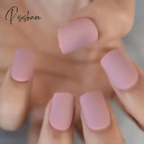 Summer Short Natural Nude White French Nail Tips False Fake Nails Gel Press On Ultra Easy Wear For