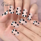 Summer Short Natural Nude White French Nail Tips False Fake Nails Gel Press On Ultra Easy Wear For