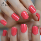 Summer Short Natural Nude White French Nail Tips False Fake Nails Uv Gel Press On Ultra Easy Wear