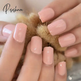 Summer Short Natural Nude White French Nail Tips False Fake Nails Uv Gel Press On Ultra Easy Wear