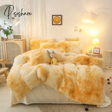 Super Shaggy Coral Fleece Warm Cozy Princess Bedding Set Mink Velvet Quilt/Duvet Cover Bed