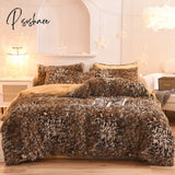 Super Shaggy Coral Fleece Warm Cozy Princess Bedding Set Mink Velvet Quilt/Duvet Cover Bed
