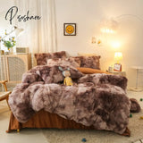 Super Shaggy Coral Fleece Warm Cozy Princess Bedding Set Mink Velvet Quilt/Duvet Cover Bed