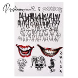 Tattoo Halloween Zombie Scar Stickers Face Festival Vampire Men Women Waterproof Tatoo Boys Fake