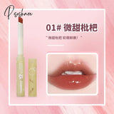 Thin Tube Flower Lipstick Heart-Shaped Jelly Korean Makeup Lasting White Girl Cosmetics 01