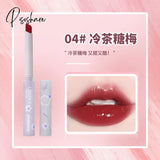 Thin Tube Flower Lipstick Heart-Shaped Jelly Korean Makeup Lasting White Girl Cosmetics 04