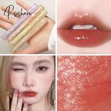 Thin Tube Flower Lipstick Heart-Shaped Jelly Korean Makeup Lasting White Girl Cosmetics