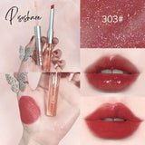 Two-Headed Lipstick Waterproof Long Lasting Mini Lipgloss Portable Lip Glaze High Quality Female