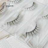 Ultra Light Air Eyelashes Makeup 3 Pairs False Eye Lashes Natural Nude Beauty Bride Stage Black &