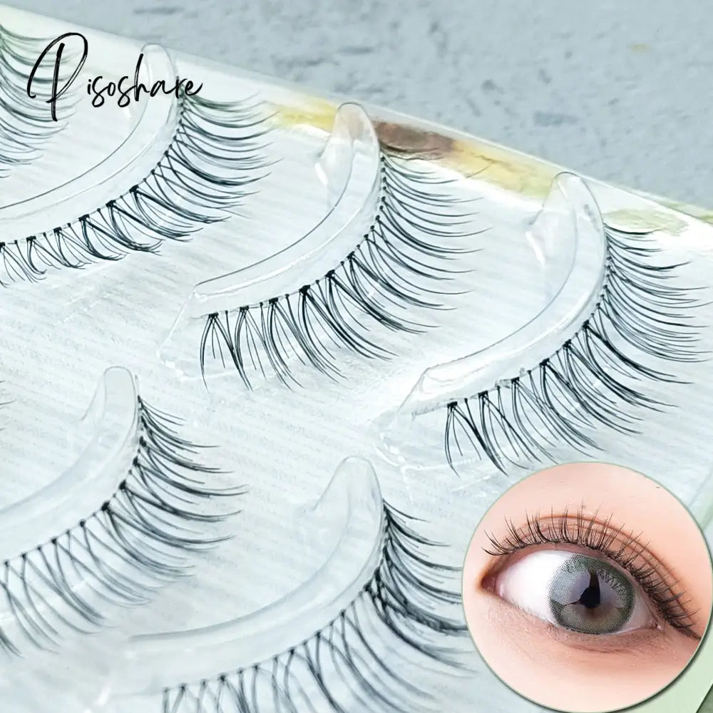 Ultra Light Air Eyelashes Makeup 3 Pairs False Eye Lashes Natural Nude Beauty Bride Stage Black &
