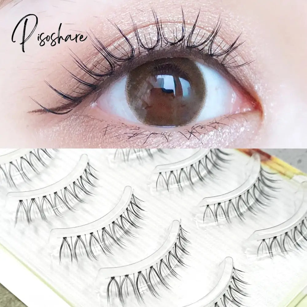 Ultra Light Air Eyelashes Makeup 3 Pairs False Eye Lashes Natural Nude Beauty Bride Stage Black &