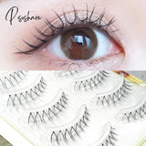 Ultra Light Air Eyelashes Makeup 3 Pairs False Eye Lashes Natural Nude Beauty Bride Stage Black &