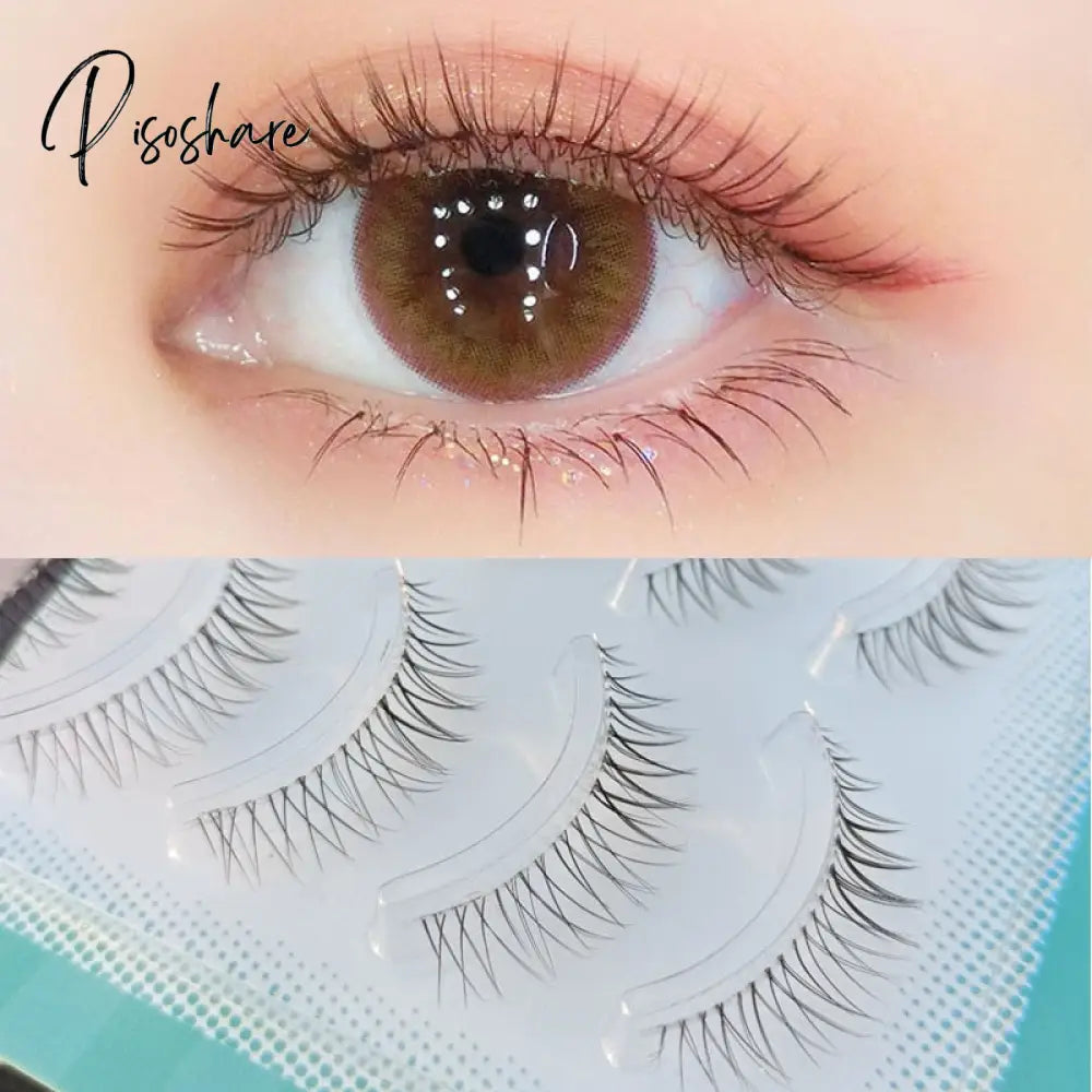 Ultra Light Air Eyelashes Makeup 3 Pairs False Eye Lashes Natural Nude Beauty Bride Stage Black &