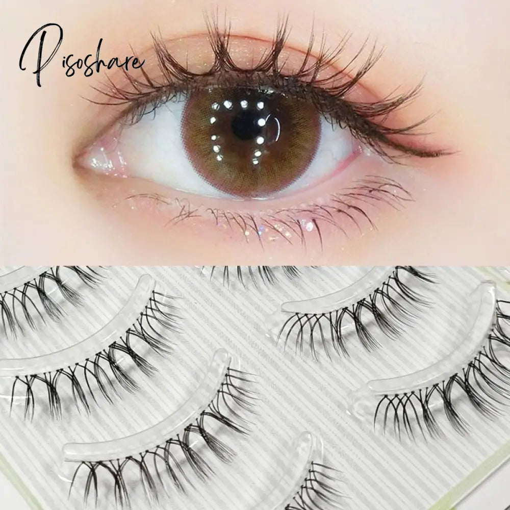 Ultra Light Air Eyelashes Makeup 3 Pairs False Eye Lashes Natural Nude Beauty Bride Stage Black &