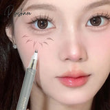 Ultra-Thin 2 Fork Tip Liquid Eyeliner Lower Eyelash Pen Makeup Quick Dry Smooth Eye Liner Point