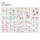 Unicorn Temporary Tattoos Stickers Decoration Waterproof Tattoo For Kids Birthday Baby Shower 10
